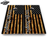 We The People USA Flag Cornhole Boards - Pro Solution Lite Series