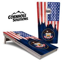 State Flags South Dakota to Wyoming Cornhole Boards - Professional Tournament Series