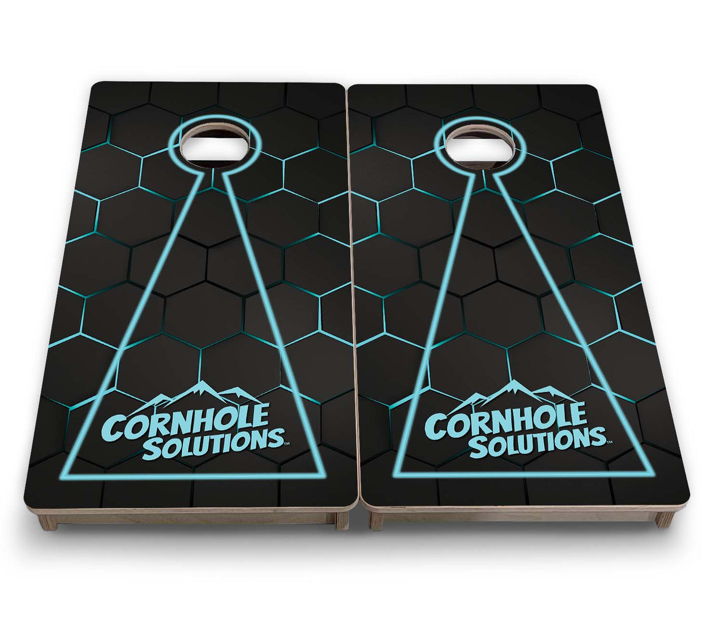 Vacation Cornhole Boards - Neon Nightfall