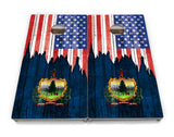 State Flags South Dakota to Wyoming Cornhole Boards - Professional Tournament Series