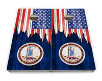 State Flags South Dakota to Wyoming Cornhole Boards - Professional Tournament Series