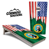 State Flags South Dakota to Wyoming Cornhole Boards - Professional Tournament Series