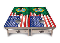 State Flags South Dakota to Wyoming Cornhole Boards - Professional Tournament Series