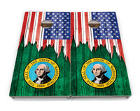 State Flags South Dakota to Wyoming Cornhole Boards - Professional Tournament Series