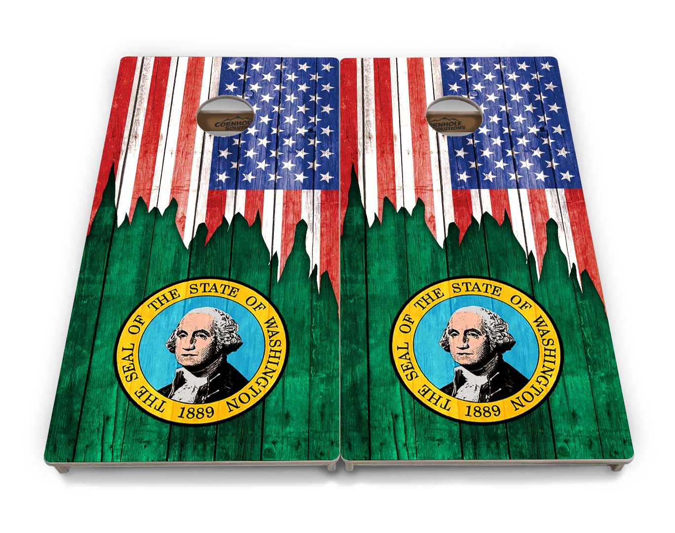 State Flags South Dakota to Wyoming Cornhole Boards - Professional Tournament Series