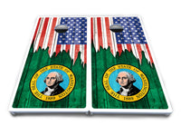 State Flag Designs South Dakota to Wyoming Cornhole Boards - All Weather Series
