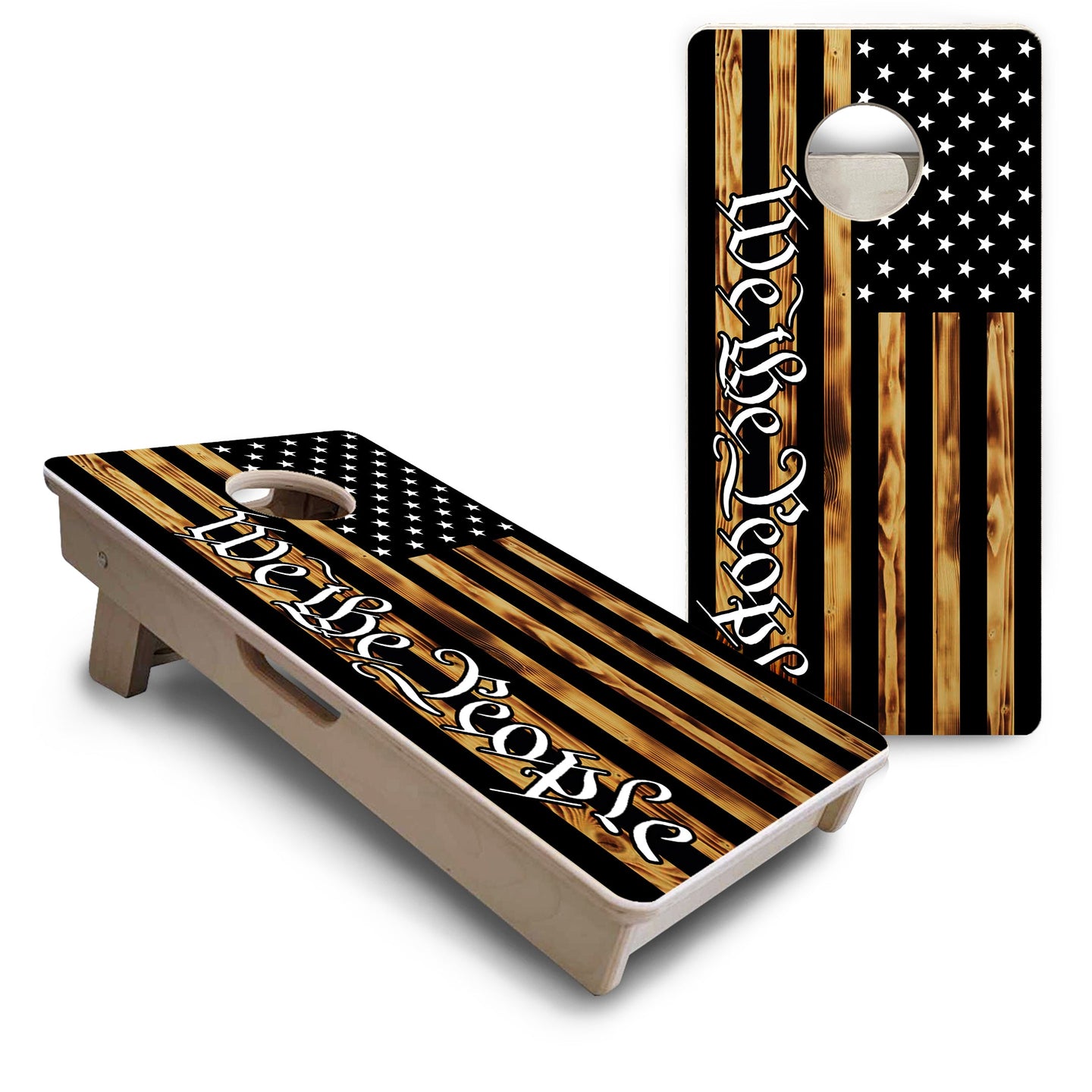 Mini Cornhole Boards - We The People USA Flag