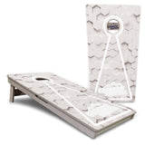 Glow Hole White Background Cornhole Boards - Professional Tournament Series