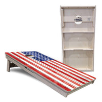 Whitewash Flag Cornhole Boards - Professional Tournament Series