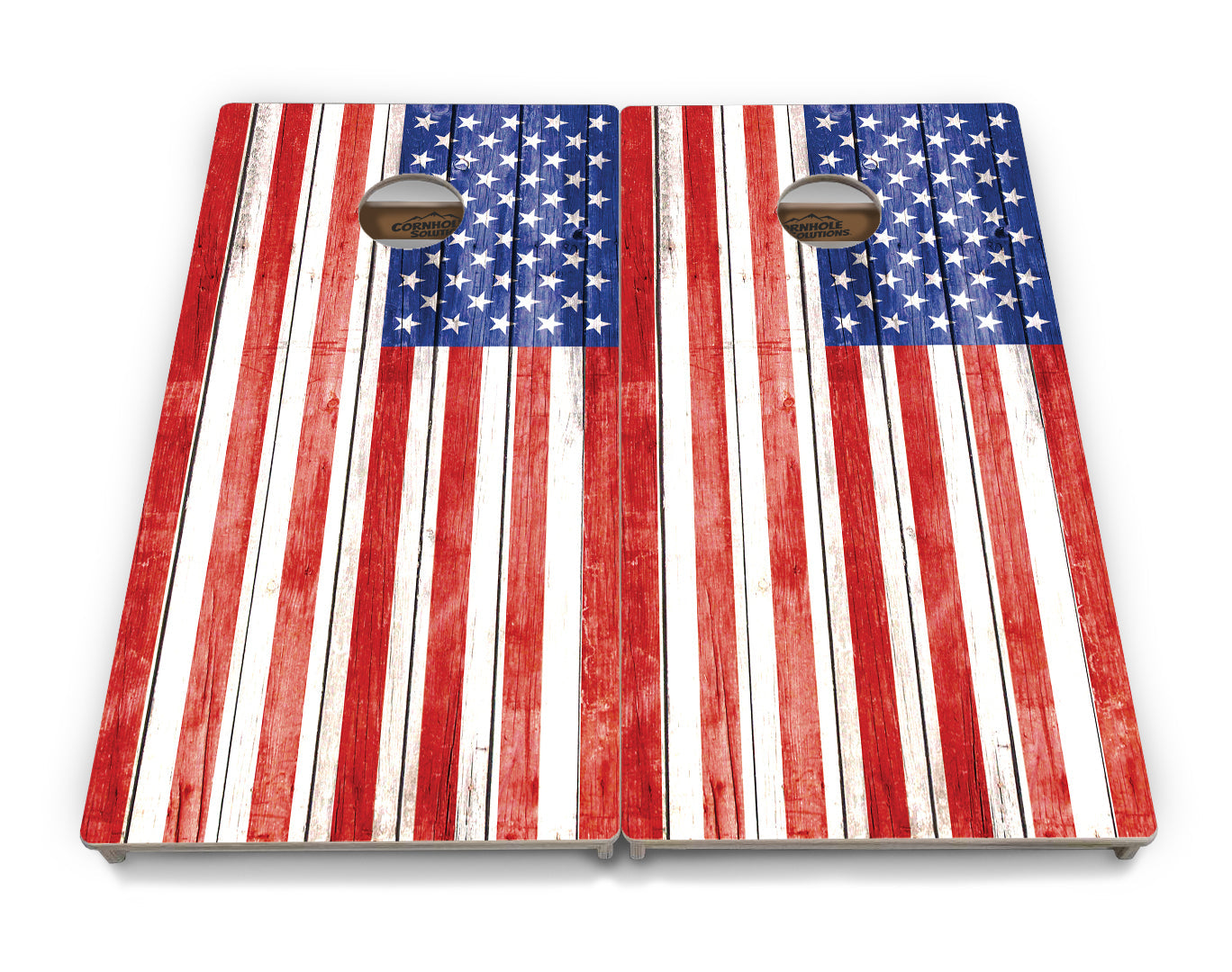 Whitewash Flag Cornhole Boards - Professional Tournament Series