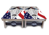 Eagle Triangle Whitewash Cornhole Boards - Professional Tournament Series