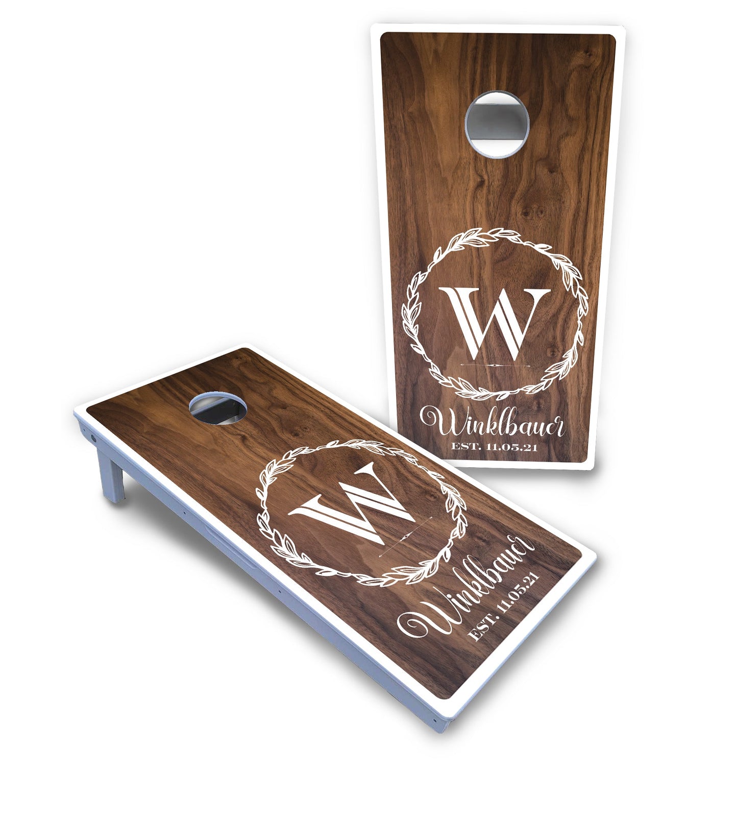 Wreath Cornhole Boards - All Weather Series