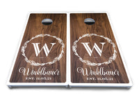 Wreath Cornhole Boards - All Weather Series