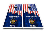 State Flag Designs South Dakota to Wyoming Cornhole Boards - All Weather Series