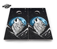 Wolf Howling Cornhole Boards - Pro Solution Lite Series