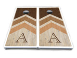 Wedding Arrows Cornhole Boards - All Weather Series - Natural