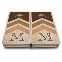 Mini Cornhole Boards - Wedding Arrows - Natural