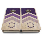 Mini Cornhole Boards - Wedding Arrows - Purple