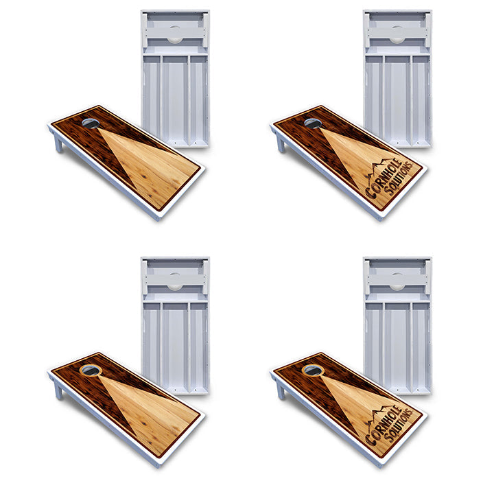 Wooden Triangle Cornhole Boards - All Weather Series