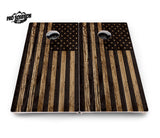 Wood Flag & DTOM Cornhole Boards - Pro Solution Lite Series
