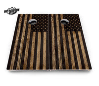 Wood Flag & DTOM Cornhole Boards - Pro Solution Lite Series