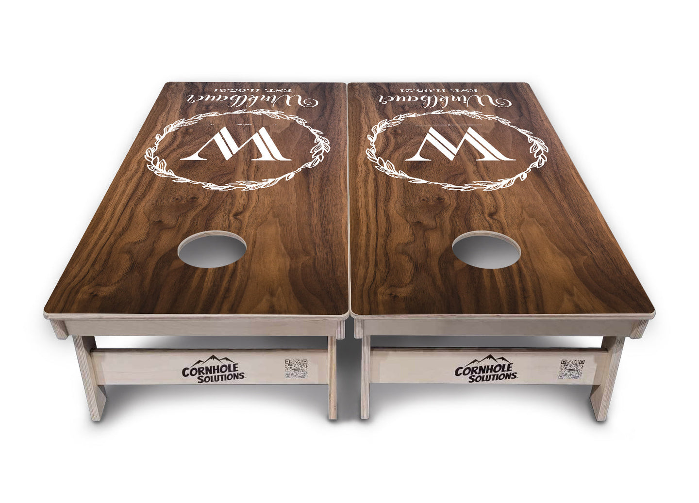 Wreath Design Cornhole Boards - Professional Tournament Series