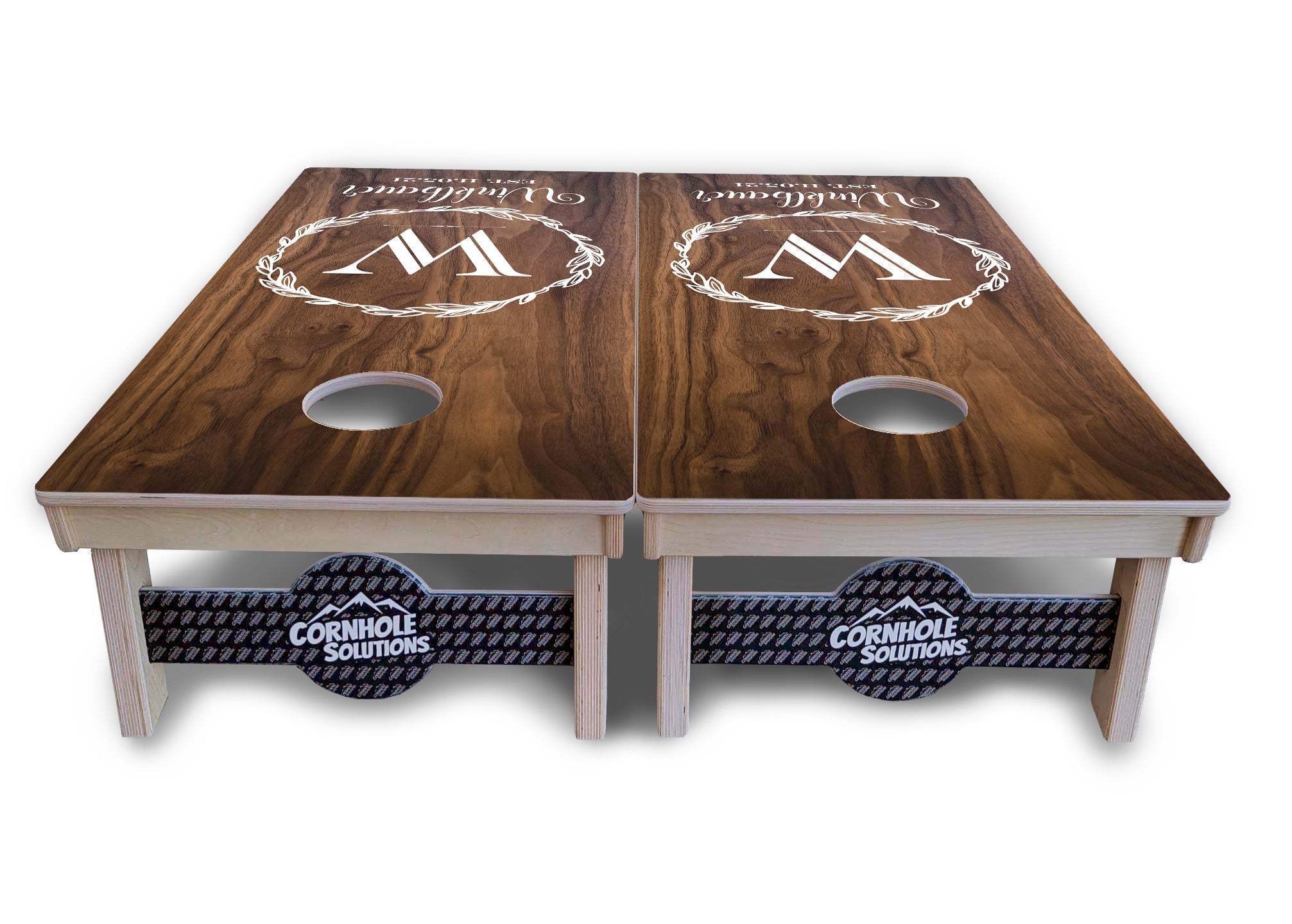 Wreath Design Cornhole Boards - Professional Tournament Series