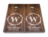 Wreath Design Cornhole Boards - Professional Tournament Series