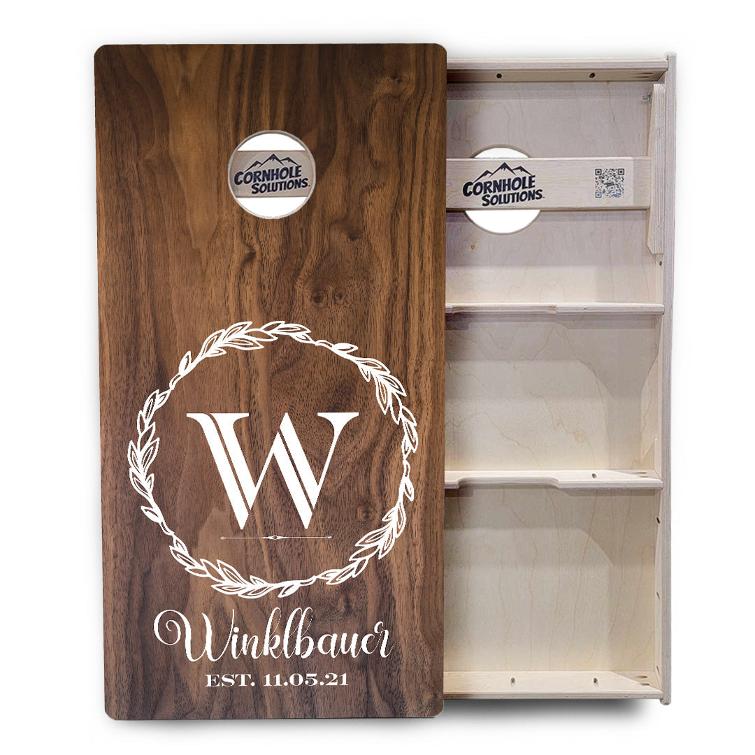 Wreath Design Cornhole Boards - Professional Tournament Series