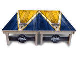 Yellow/Blue Triangle Cornhole Boards - Professional Tournament Series